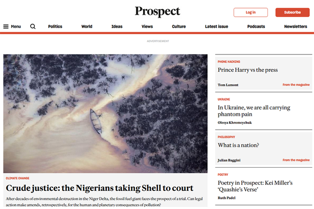 Prospect Magazine's new site has launched, powered by Glide