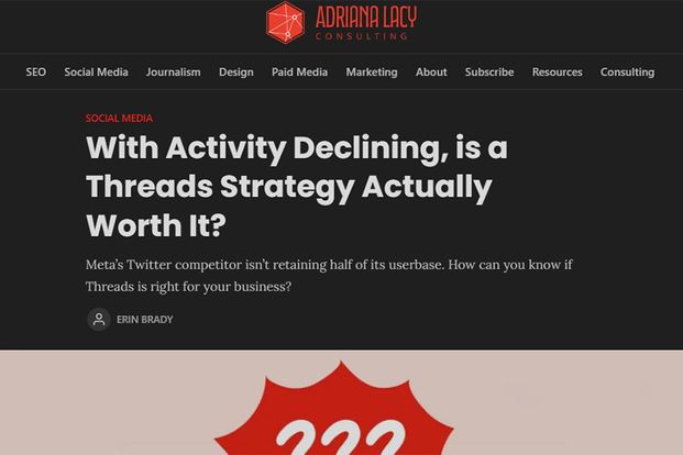 Threads activity declining