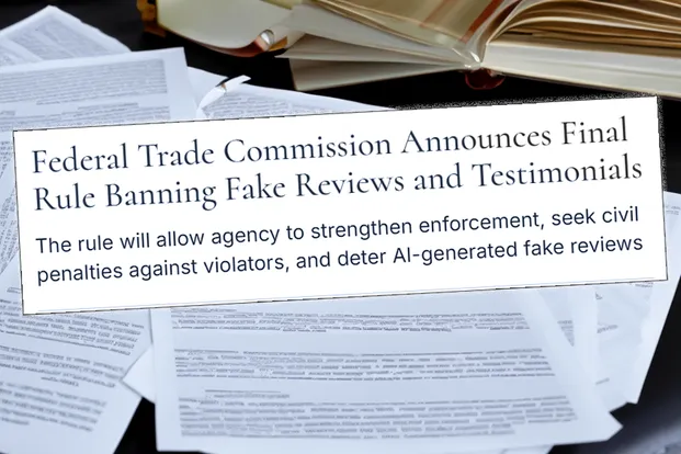 federal trade commission announces final rule banning fake reviews and testimonials