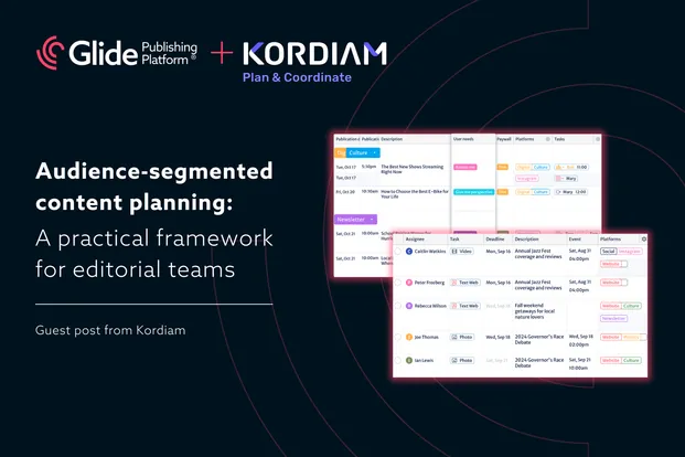 Glide Publishing Platform, Glide CMS, Glide Go, and Glide Nexa are a suite of products which help publishers and media bring audiences and content together.