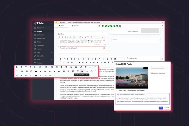 Glide Publishing Platform, Glide CMS, Glide Go, and Glide Nexa are a suite of products which help publishers and media bring audiences and content together.