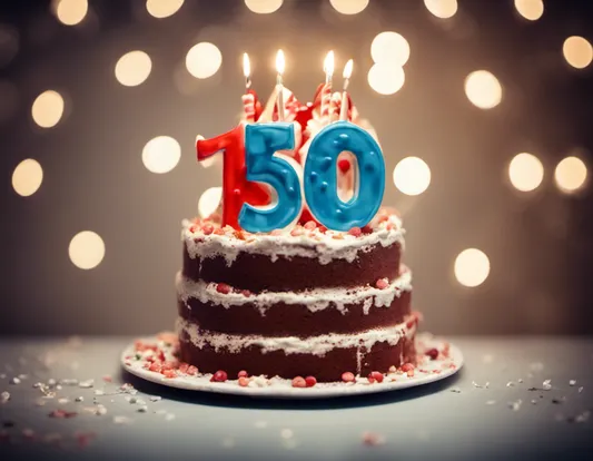 a birthday cake with "150" written on it