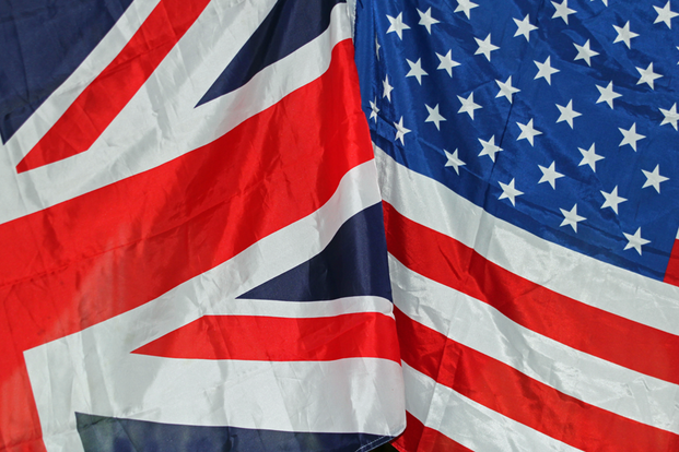 UK and US flags