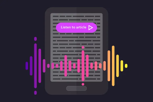 Text to voice web card