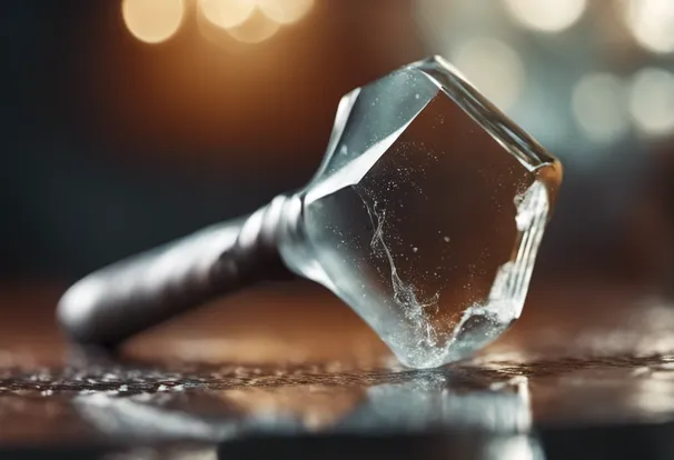 A glass hammer is not good for the job