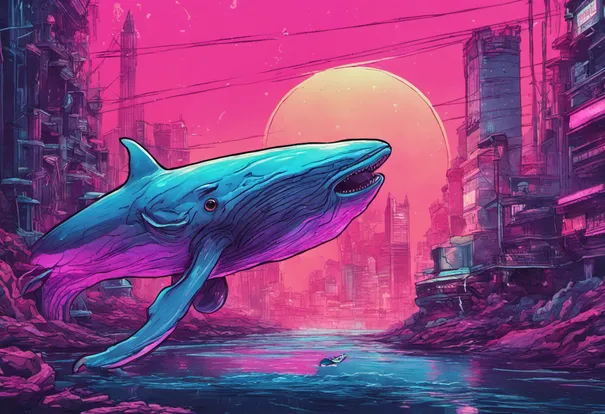 The neon whales are running out of fish - and for now, they don't seem to care.