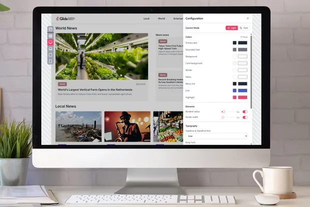 Glide Go Builder Preview with Configuration Panel