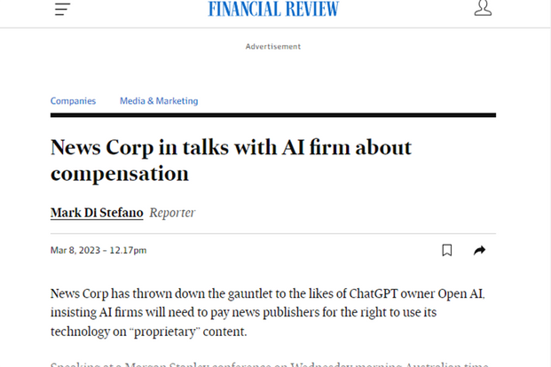 OpenAI dataset ownership could become a contentious point for content businesses