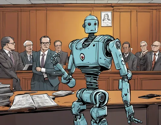 lawyers in court against AI
