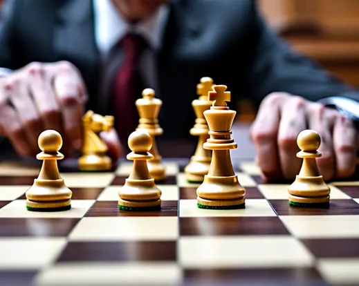 a businessman and a US federal judge playing chess