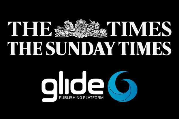 Times Sunday Times Glide Publishing Platform logos 2022