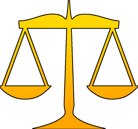 Vector scales of justice